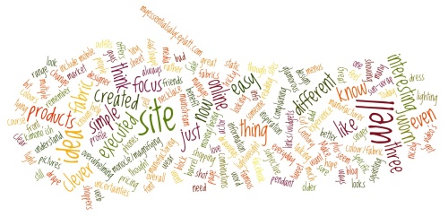The words from this post made beautiful by Wordle